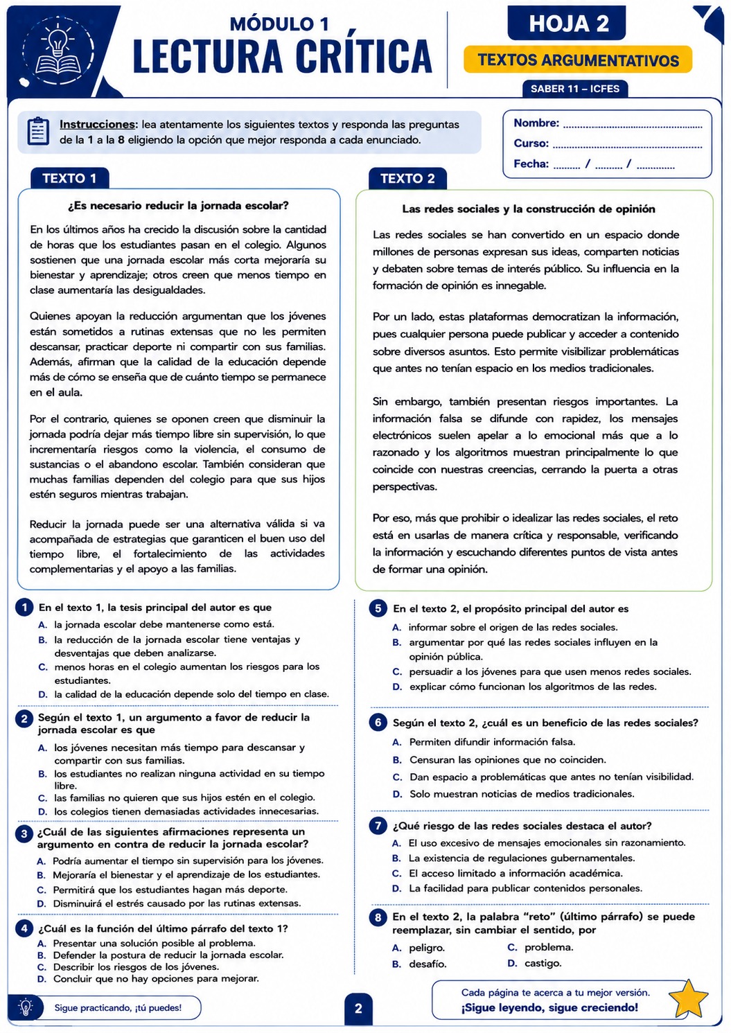 Simulacro ICFES
